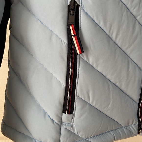 NWT Tommy Hilfiger Puffer Coat Women's Sz M Blue Cerulean - Picture 2 of 11